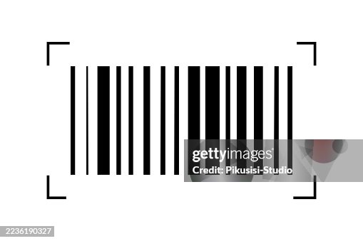 Barcode With Scanning Frame On White Background Barcode With Scanning Frame On White Background