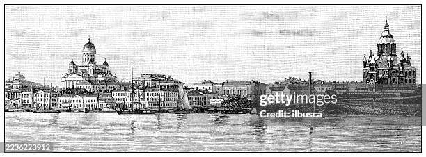 finland, helsinki - helsinki city hall stock illustrations