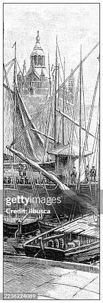finland, helsinki - jetty stock illustrations