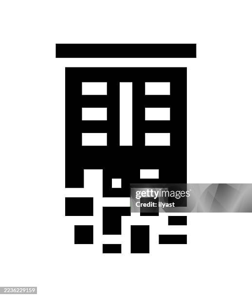 ilustraciones, imágenes clip art, dibujos animados e iconos de stock de icono de transformación digital para la construcción - centro de rehabilitación