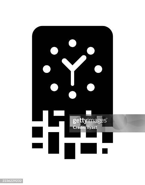 digital transformation icon for sleep time - bedtime routine stock illustrations
