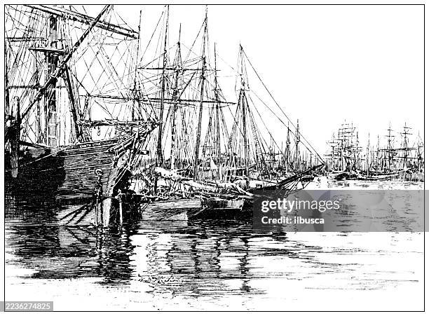 buenos aires, argentina, la boca - la-boca-buenos-aires stock illustrations