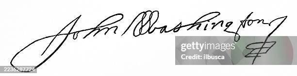 1,200 Signature Of George Washington Stock Photos, High-Res
