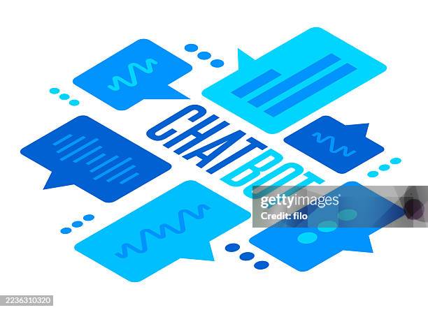 chatbot conversation chatting speech bubble - math problem stock illustrations
