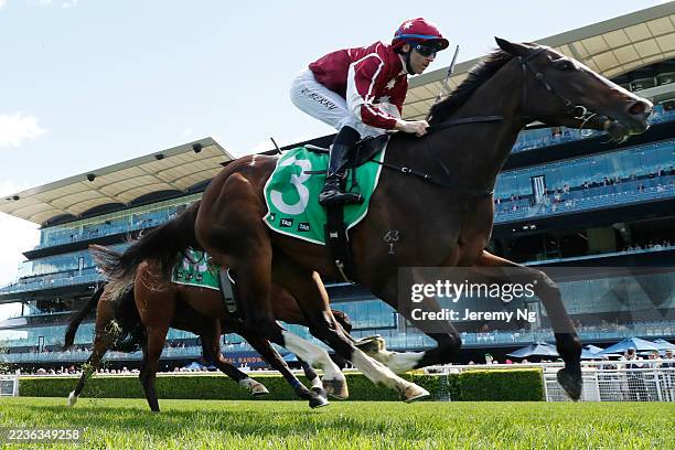 Tommy Berry riding Petticoat win Race 2 TAB Highway Handicap during Sydney Racing at Royal Randwick Racecourse on September 20, 2025 in Sydney,...