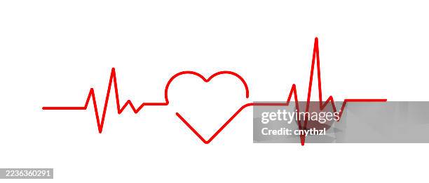 illustrations, cliparts, dessins animés et icônes de graphique de battement de cœur illustration vectorielle - prendre le pouls