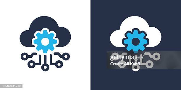 saas glyph solid icon. solid icon that can be applied anywhere, simple, pixel perfect and modern style. - integrated systems icon stock illustrations