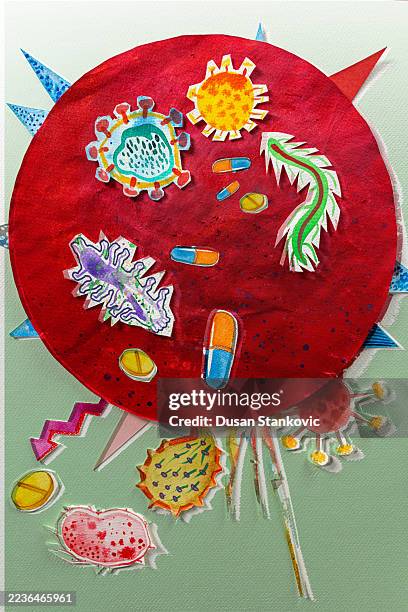 ilustrações de stock, clip art, desenhos animados e ícones de abstract biology - organismo acidófilo