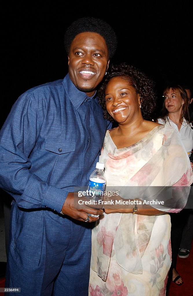 Bernie Mac and wife Rhonda at the "Bernie Mac Show" season premiere