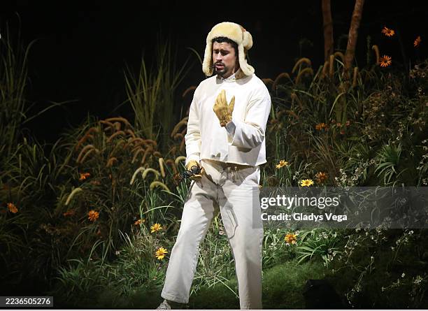 Bad Bunny performs live during "No Me Quiero Ir De Aquí; Una Más" Residencia at Coliseo de Puerto Rico José Miguel Agrelot on September 20, 2025 in...