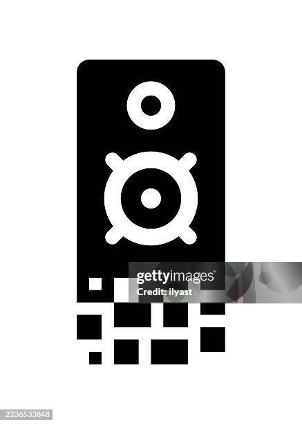 digital transformation icon for sound system - digital transformation vector stock illustrations
