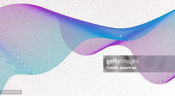 fluidity motion gradient lines technology background - magnetism stock illustrations