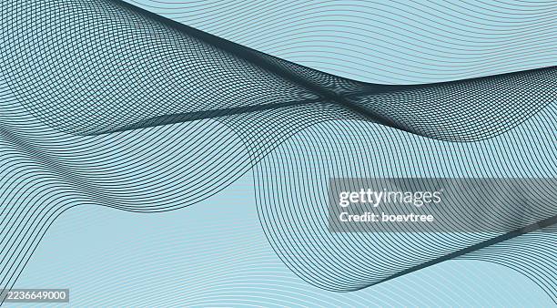 fluidity motion gradient lines technology background - byte stock illustrations