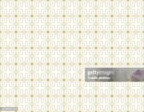 old style geometric pattern - muslim stock illustrations