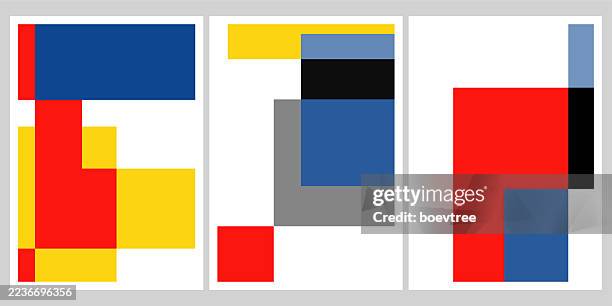 color block geometric brochure template layout backgrounds - colour block background stock illustrations