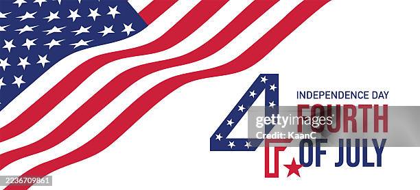 fourth of july. independence day. usa flag badge vector isolated on blue background. american flag stock illustration - constitution day stock illustrations