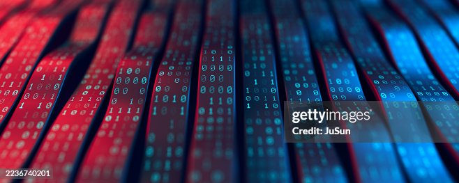 Digital data stream lines with binary code background Digital data stream lines with binary code background