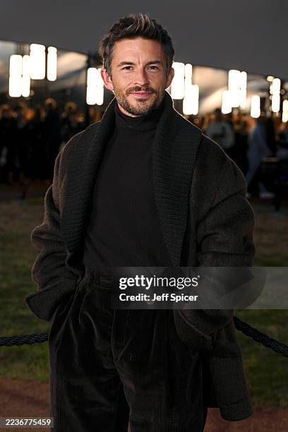 Jonathan Bailey attends the Burberry show during London Fashion Week September 2025 at Hyde Park on September 22, 2025 in London, England.