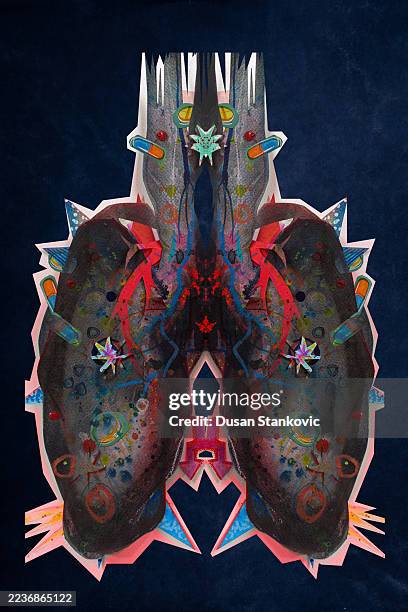 ilustrações de stock, clip art, desenhos animados e ícones de the lungs under attack - organismo acidófilo