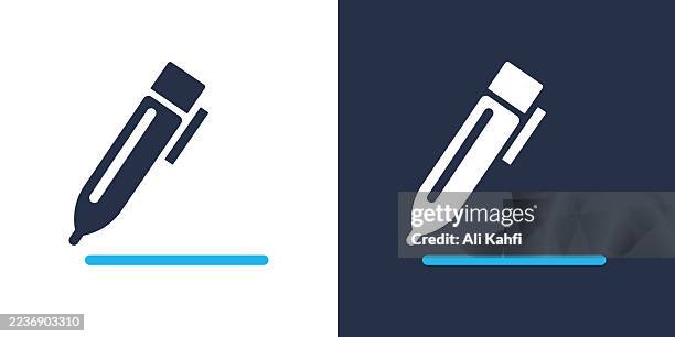 writing glyph solid icon. solid icon that can be applied anywhere, simple, pixel perfect and modern style. - typing machine stock illustrations
