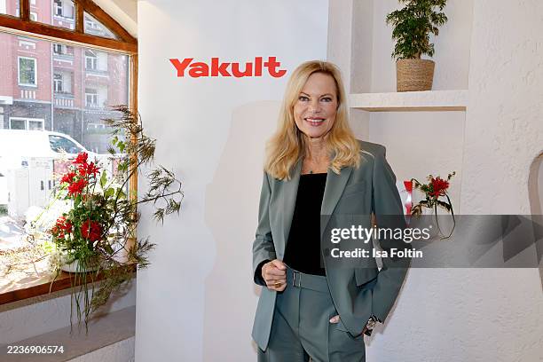 Presenter and longevity expert Nina Ruge attends the Yakult 90th Anniversary Party on September 25, 2025 in Hamburg, Germany.
