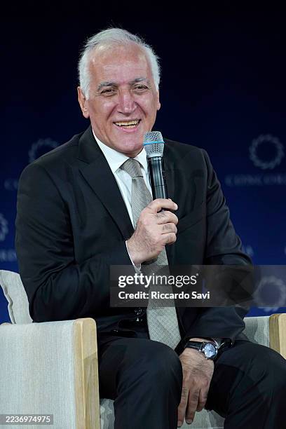 Vahagn Khachaturyan, President, Republic of Armenia, speaks onstage during the 2025 Concordia Annual Summit at Sheraton New York Times Square on...