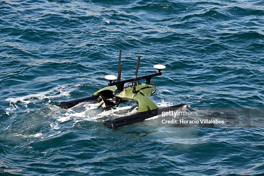 Repmus Naval drones seen tested off Sesimbra harbor during Media Day at ...