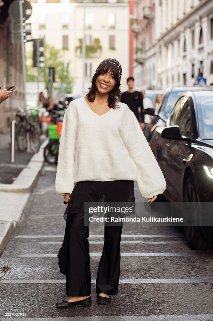 Street Style - Day 1 - Milan Fashion Week - Womenswear Spring/Summer 2026