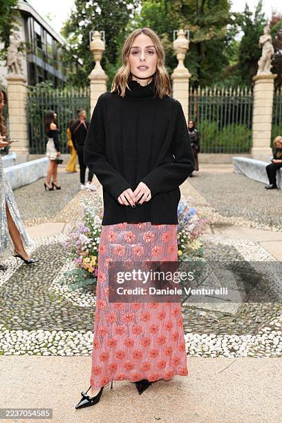 Olivia Palermo attends the Luisa Beccaria fashion show during the Milan Womenswear Spring/Summer 2026 on September 24, 2025 in Milan, Italy.