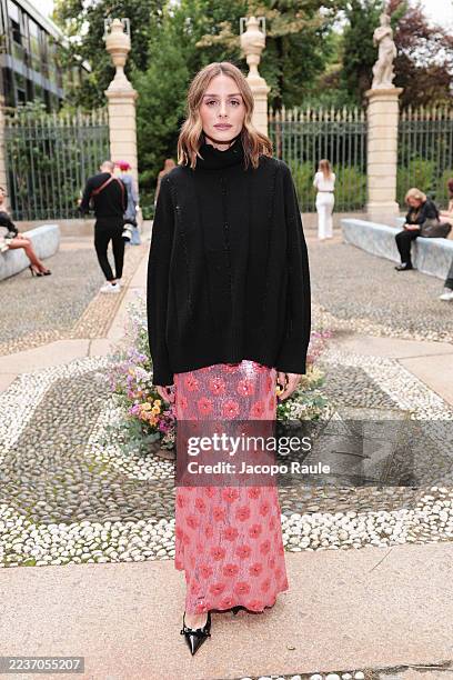 Olivia Palermo attends the Luisa Beccaria fashion show during the Milan Womenswear Spring/Summer 2026 on September 24, 2025 in Milan, Italy.