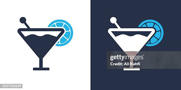 cocktail glyph solid icon. solid icon that can be applied anywhere, simple, pixel perfect and modern style. - drinking milkshake stock illustrations