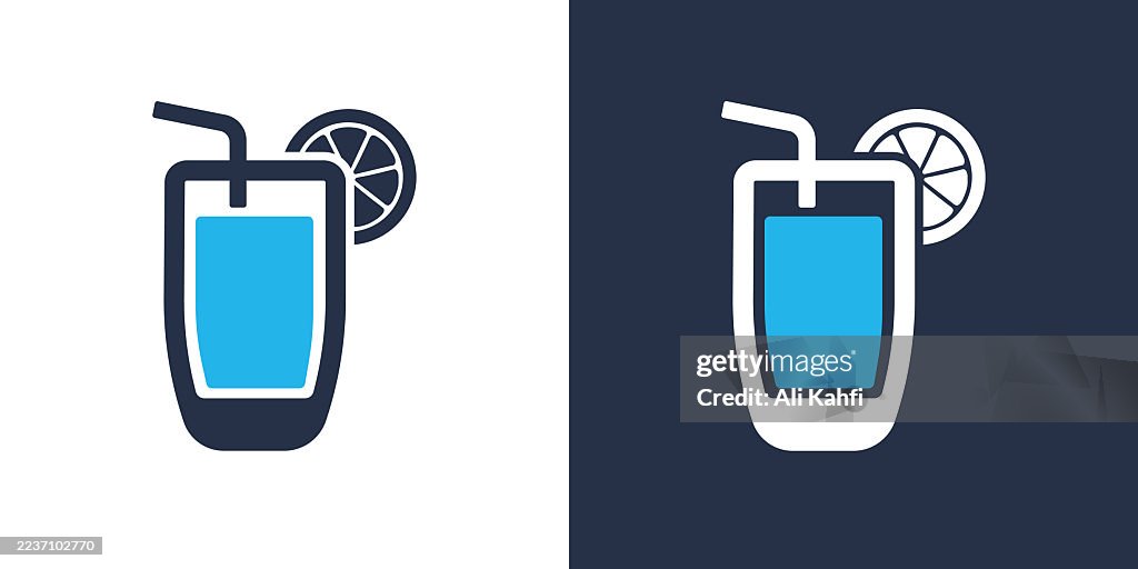 Lemonade glyph solid icon. Solid icon that can be applied anywhere, simple, pixel perfect and modern style.