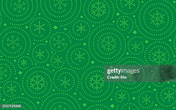 illustrations, cliparts, dessins animés et icônes de sans couture vert élégant neige noël vacances fond - papier cadeau de noël