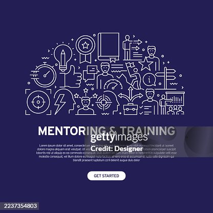 Mentoring and Coaching Related Vector Illustration. Training, Mentor, Employee, Support, Education, Guidance, Knowledge Mentoring and Coaching Related Vector Illustration. Training, Mentor, Employee, Support, Education, Guidance, Knowledge