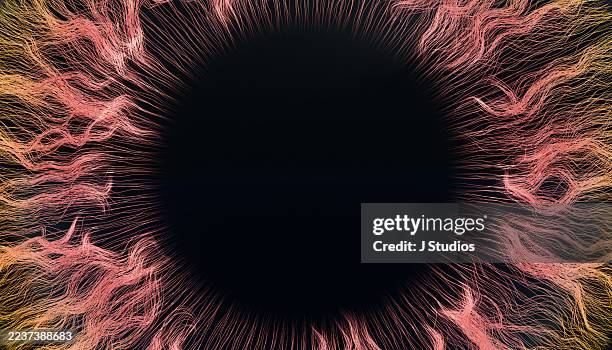 straight-on close-up of human iris and pupil detailed macro view - melanin bildbanksfoton och bilder