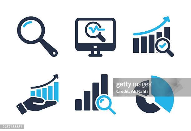 analysis glyph solid icons. solid icon that can be applied anywhere, simple, pixel perfect and modern style - reverse-image-search stock illustrations