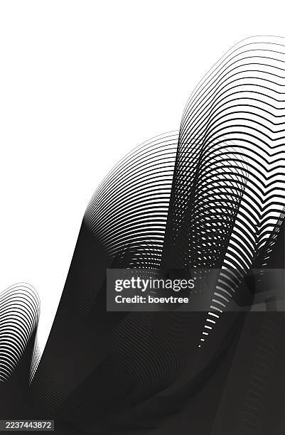 abstract blend gradient twisted lines modern concept background - 3d ring vector stock illustrations