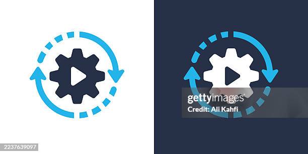 automatically glyph solid icon. solid icon that can be applied anywhere, simple, pixel perfect and modern style. - quantum computing chip stock illustrations
