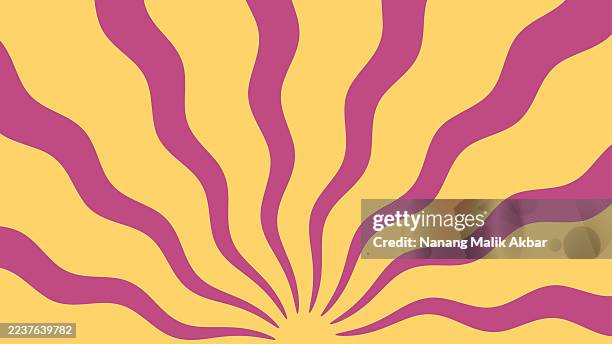 colorful sun rays for background design - summer solstice stock illustrations
