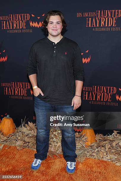Maxwell Acee Donovan attends the 17th Annual Los Angeles Haunted Hayride at Griffith Park on September 26, 2025 in Los Angeles, California.
