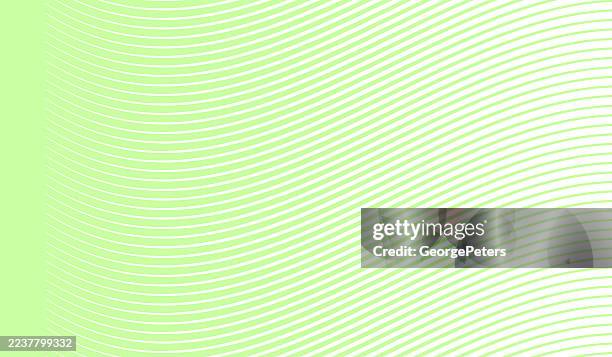concentric s-curve striped abstract background - yellow green gradient stock illustrations