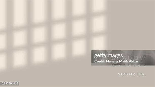 shadow window with transparent background for design mockup - window shadow wall stock illustrations