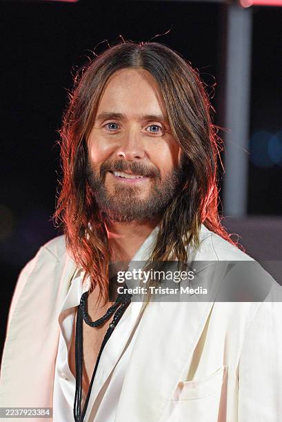 Actor Jared Leto attends the "Tron: Ares" photocall at Humboldt Forum on September 30, 2025 in Berlin, Germany.