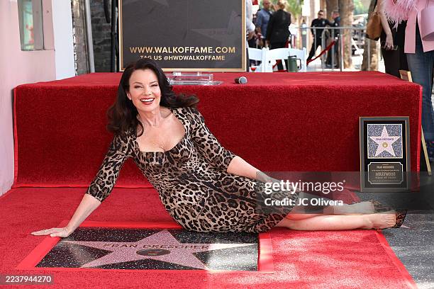 Fran Drescher at the ceremony honoring Fran Drescher with a star on the Hollywood Walk Of Fame on September 30, 2025 in Hollywood, California.