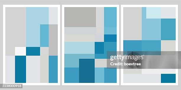 illustrations, cliparts, dessins animés et icônes de brochure modèle de mise en page bloc de couleur géométrique couverture fonds collection - rectangle