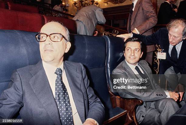 Leopoldo Calvo-Sotelo , Prime Minister of Spain, circa 1981.