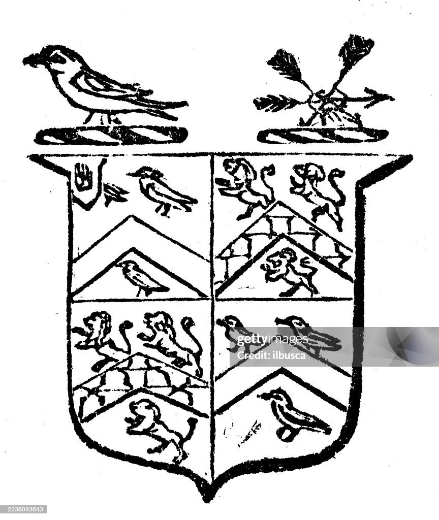 Heraldry coat of arms emblem: Sir Henry Meredyth Jervis White Jervis
