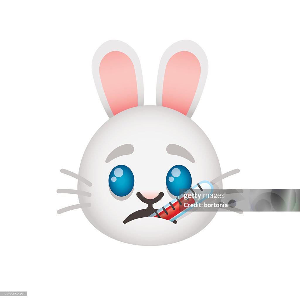 Ill Bunny Rabbit Emoji Sticker