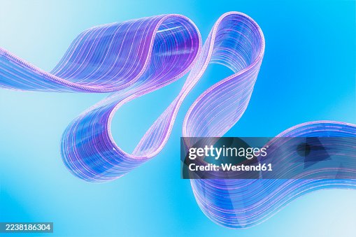 Abstract 3D data flow stream on blue background representing speed Abstract 3D data flow stream on blue background representing speed