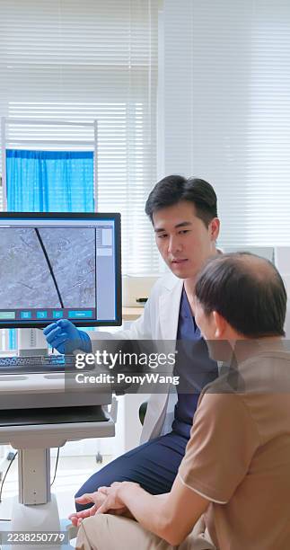 dermatologist explains hair follicles - hairline polished metal stock pictures, royalty-free photos & images